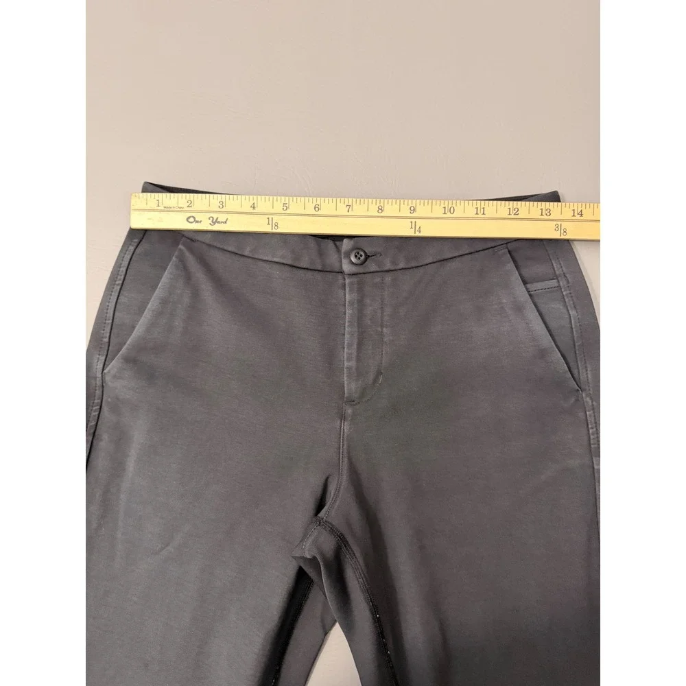 Lululemon Women's Charcoal Grey‎ Stretch Straight Leg Ankle Pants Casual Size 4